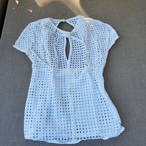 Balmain White Eyelet Women's Top